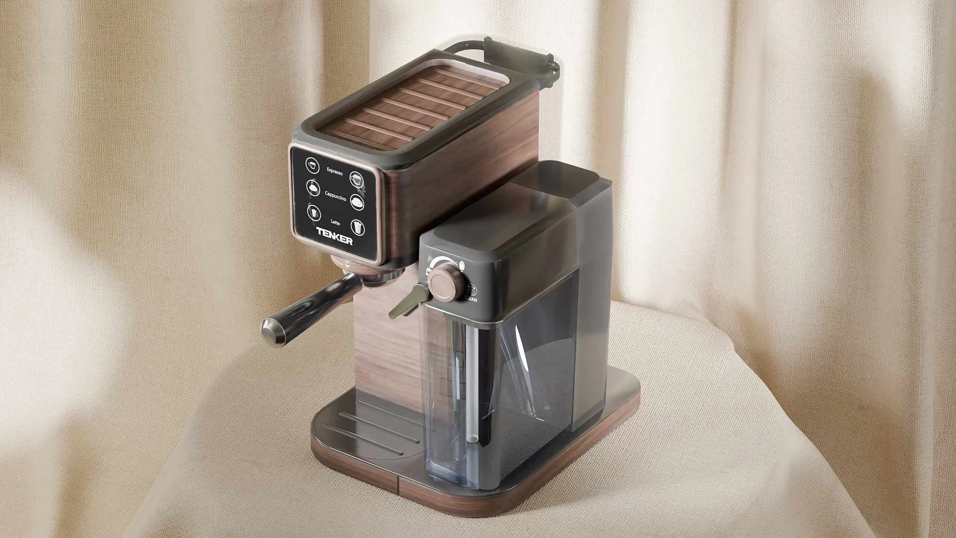 3D Product Image of An Coffie Machine