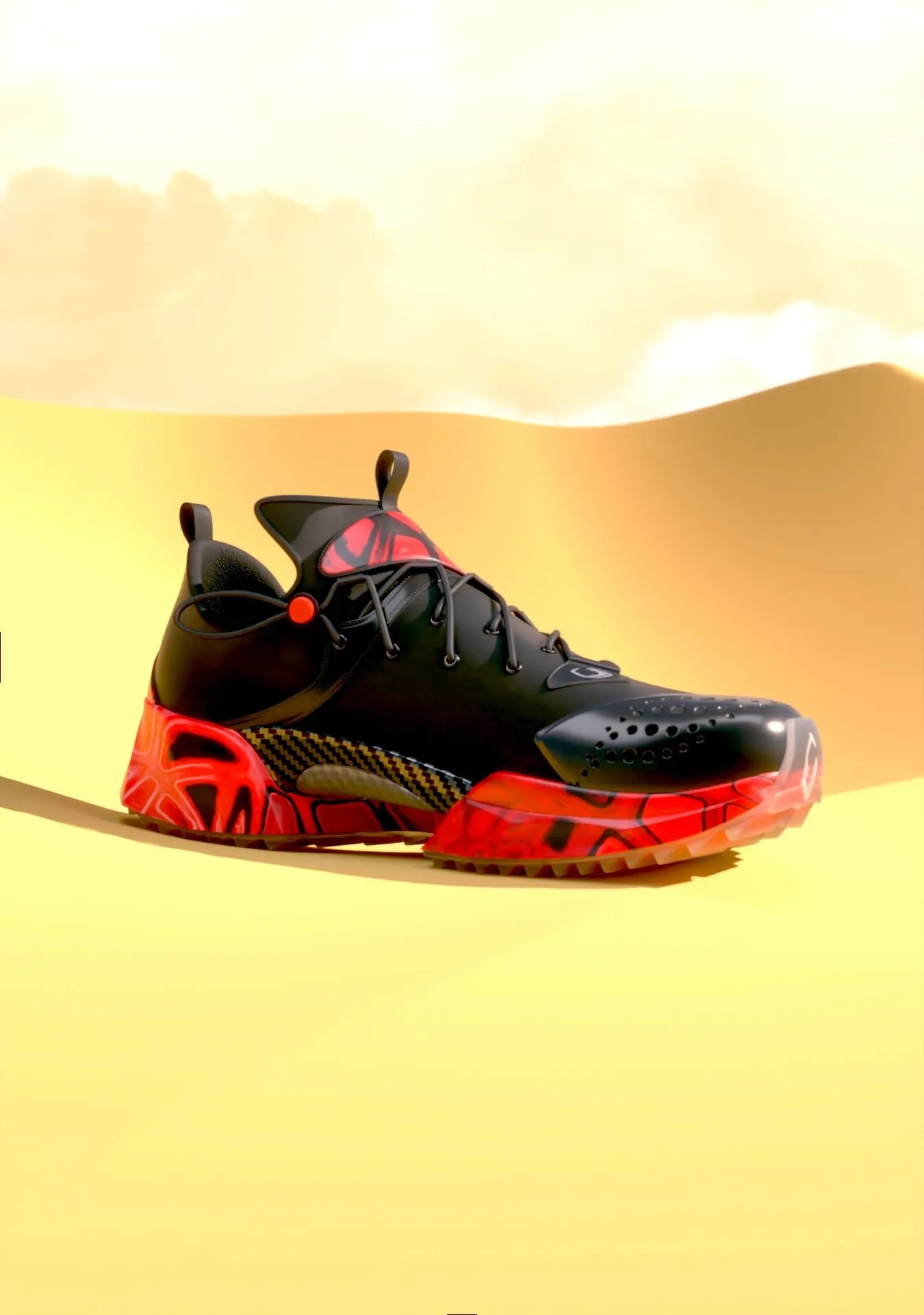 Futuristic Training Shoe 3D Render Animation
