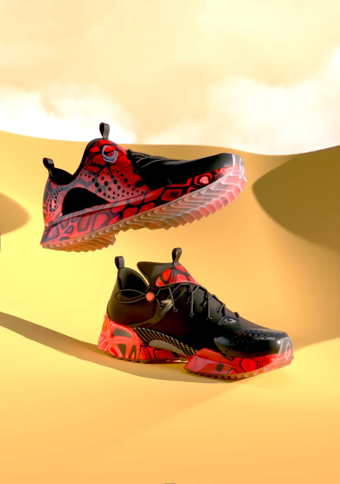 Futuristic Training Shoe 3D Render Animation