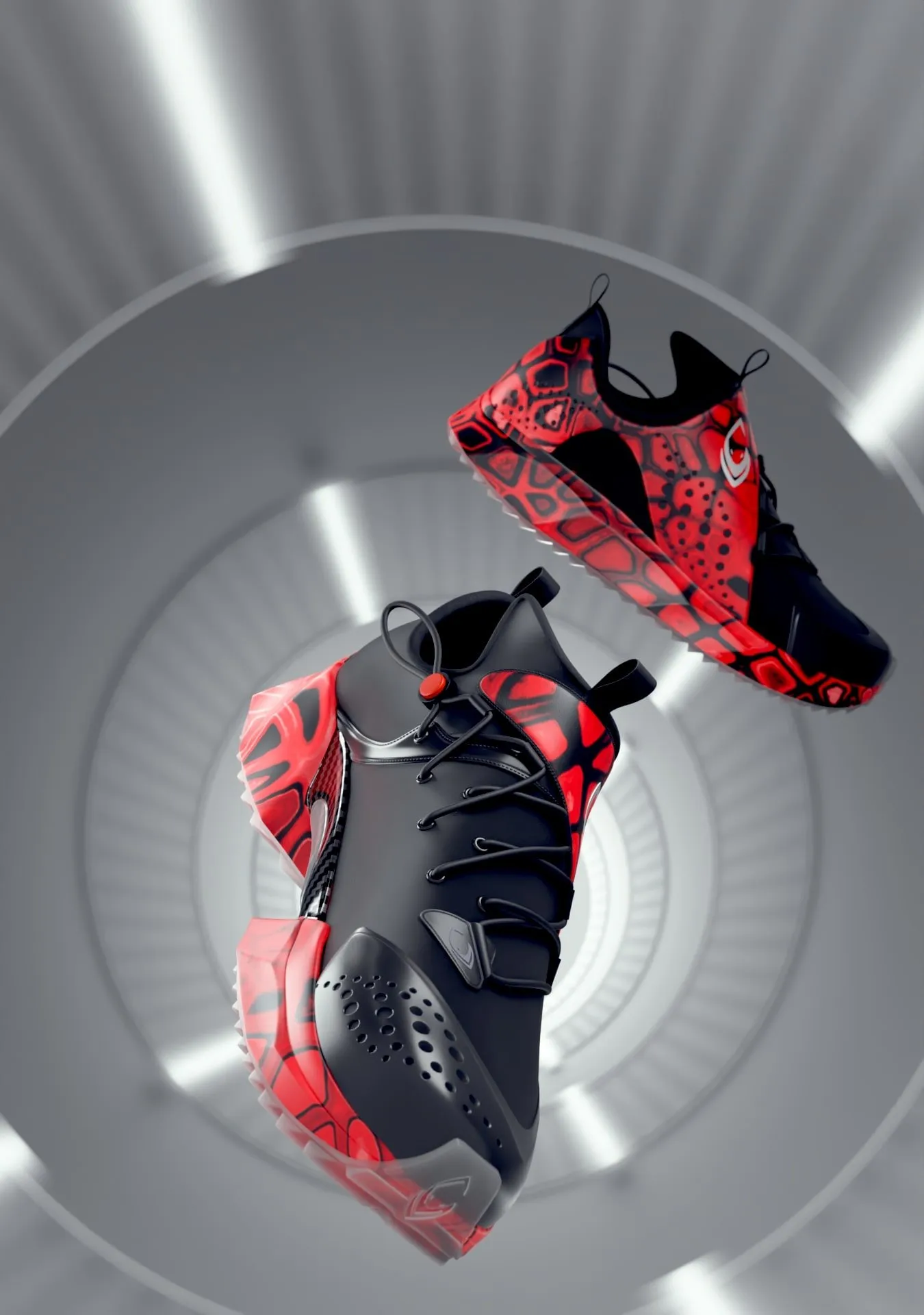 Futuristic Training Shoe 3D Render Animation