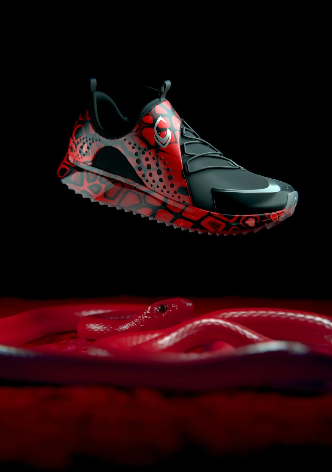 Futuristic Training Shoe 3D Render Animation