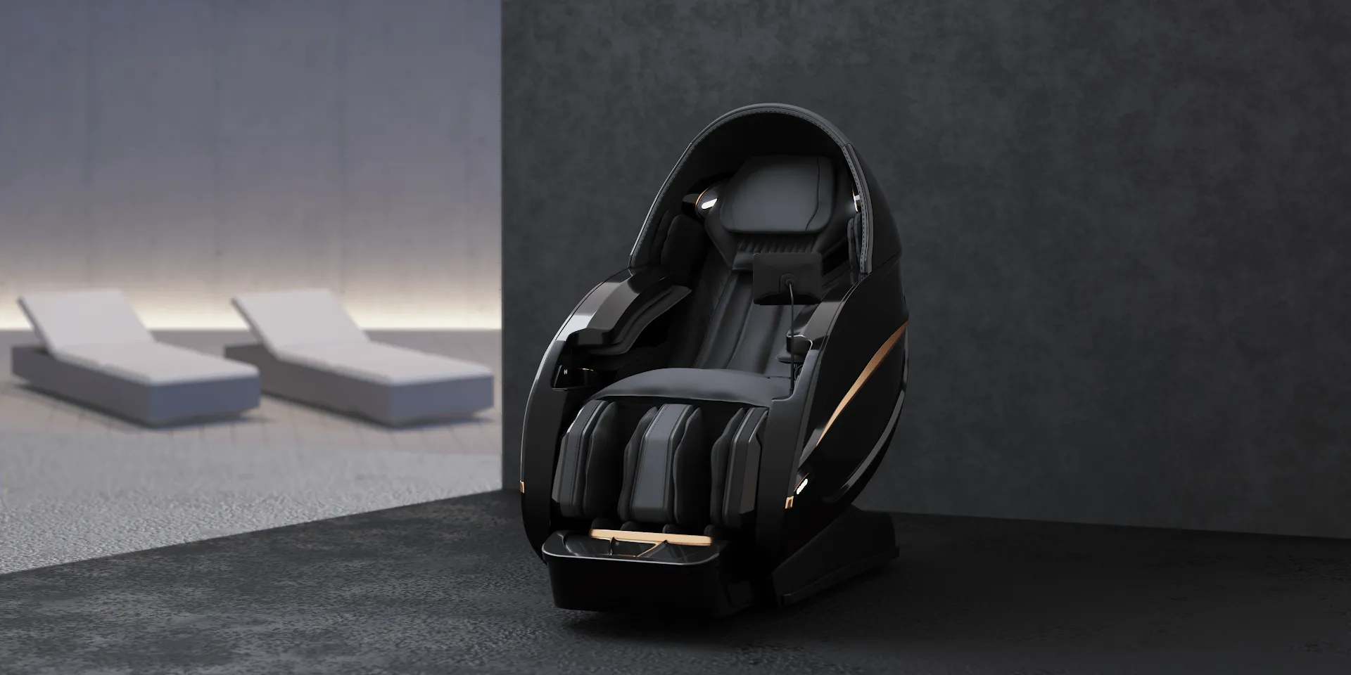 Massaging Chair 3D Product Render