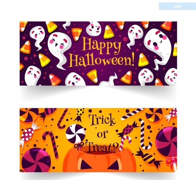 Halloween Children Banners