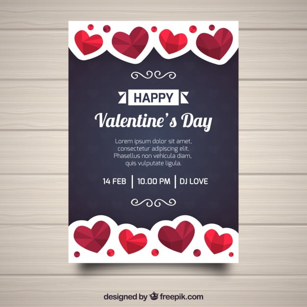 Denim Valentine's day Invitation