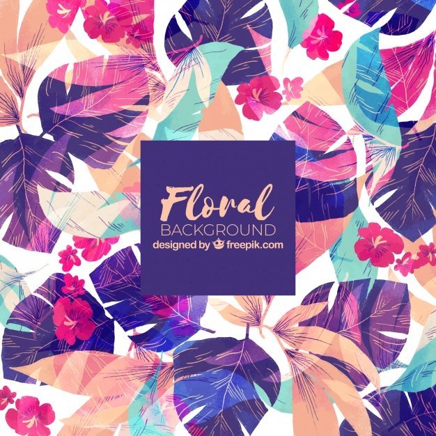 colorful floral background