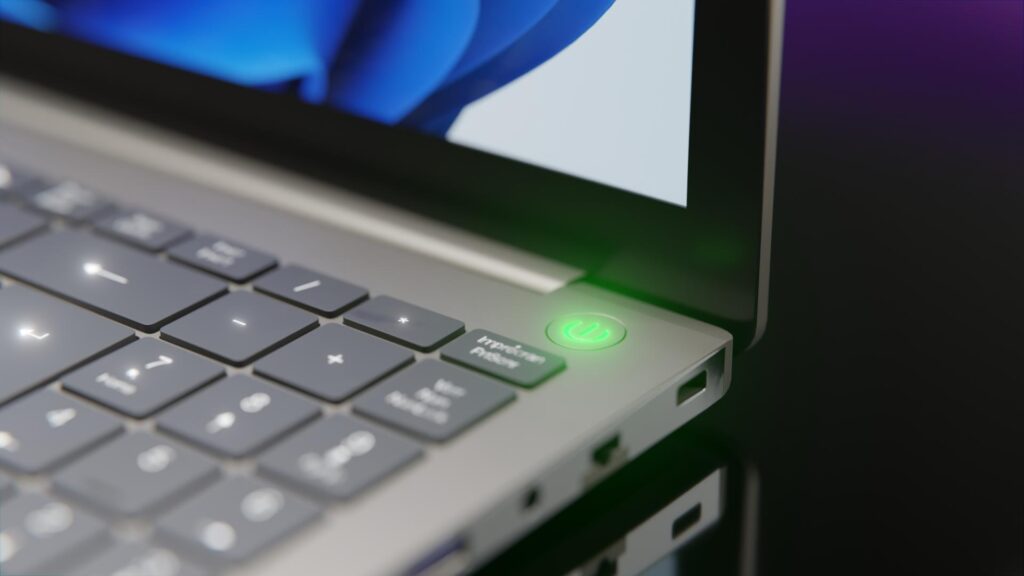 3D Laptop Still Rendering 