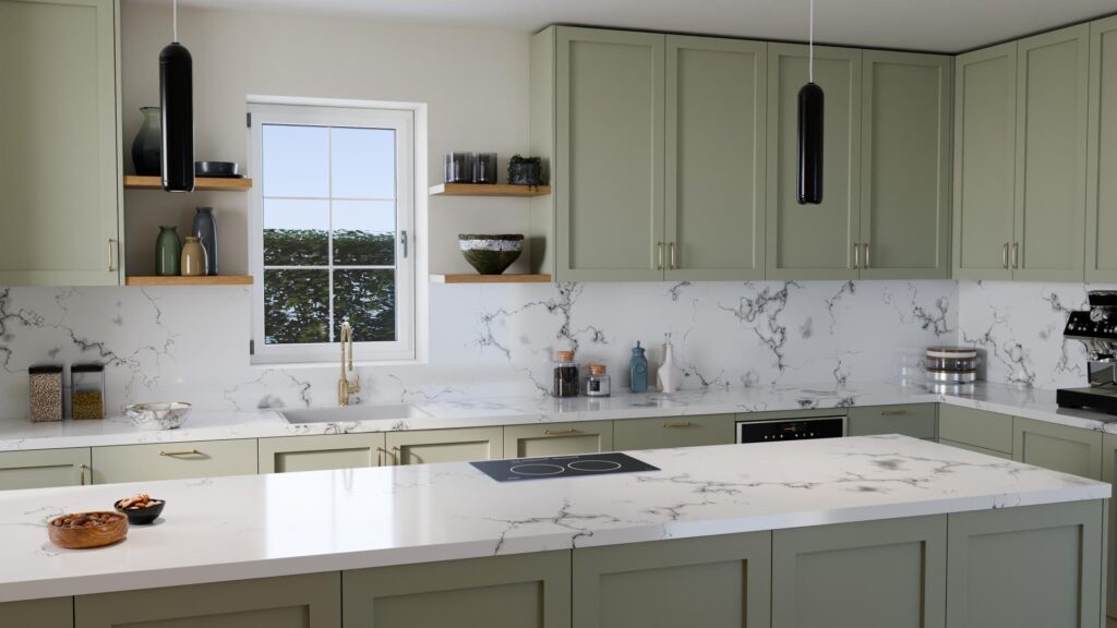 Cooktop in a Kitchen 3D Still Render