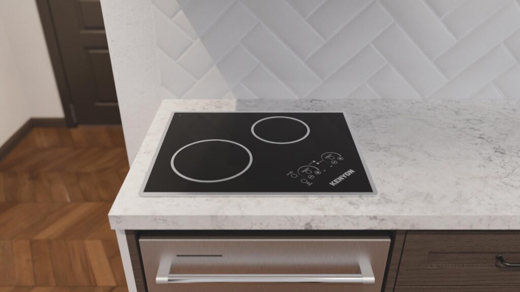 3D Still Render of a Cooktop in Hotel Scene - Kenyon
