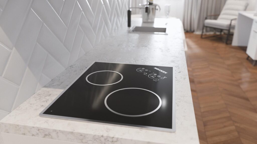 3D Still Render of a Cooktop in Hotel Scene - Kenyon