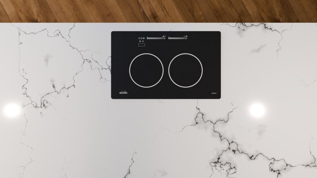 Cooktop in a Kitchen 3D Still Render
