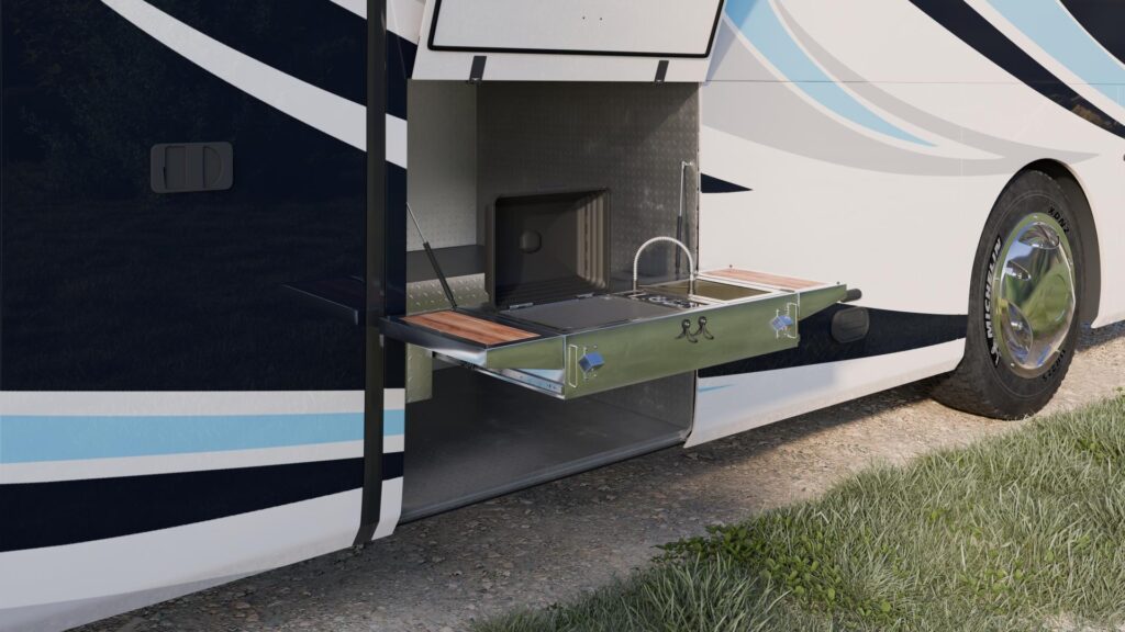 Cooktop Kitchen in a RV 3D Product Renders