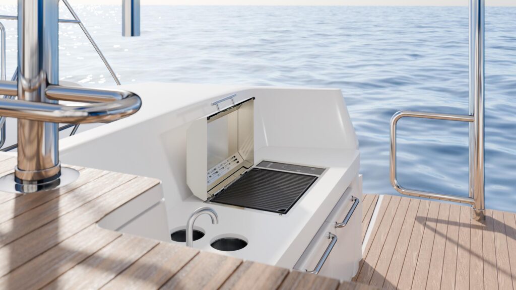 Cooktop Kitchen Boat 3D Product Renders